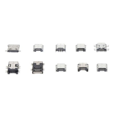 100Pcs Micro USB Type B Connector Mini Female Jack Socket 10 Kinds CT