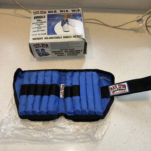 All Pro (M500M 1/2  to 10 LBS) Contour Foam Adjustable Ankle Weight (20 X .5 lb)