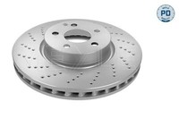 2X Meyle 083 521 2103/PD Bremsscheibe FüR MERCEDES-BENZ