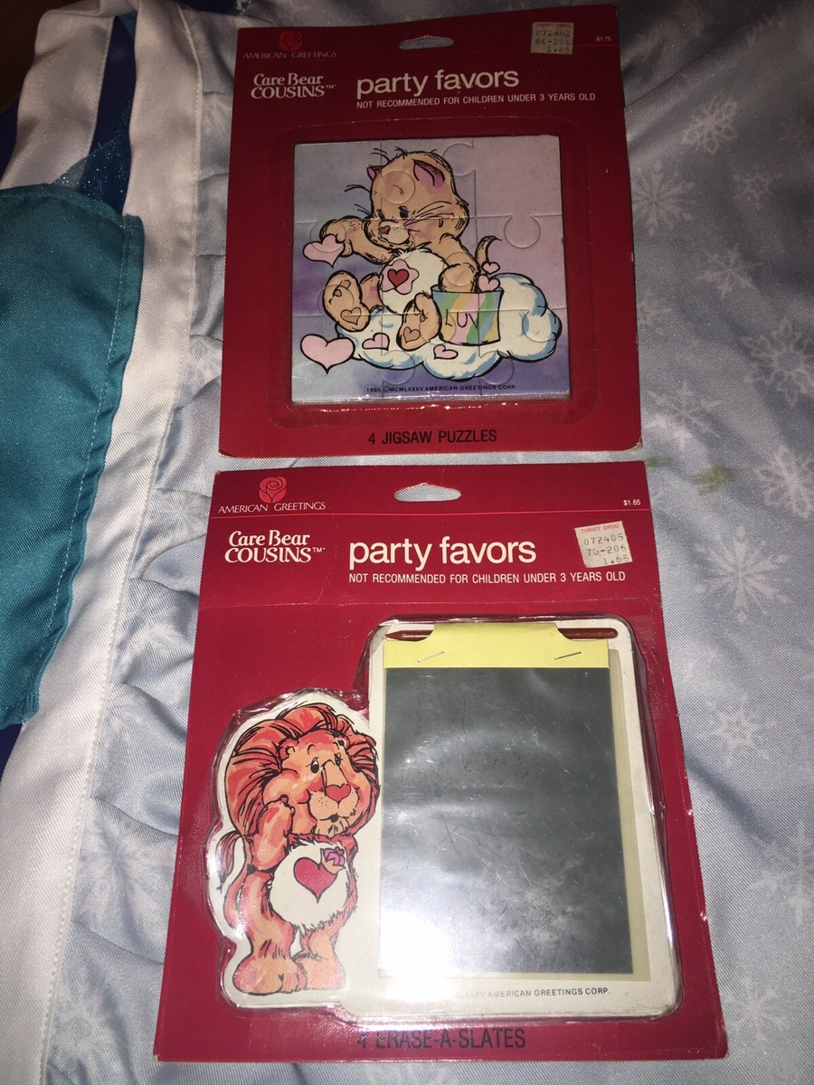 NEW NOS Vintage 1985 Care Bear Cousins Birthday Party Favors American  Greetings