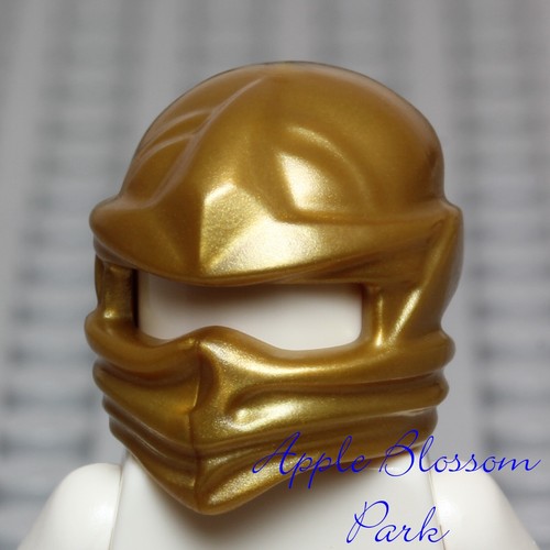 LEGO Ninjago Lloyd Golden NINJA MINIFIGURA ENVOLTURA DE CABEZA - Casco Gold Head Gear 70503 - Imagen 2 de 4