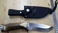 KaTZ custom knife sheath knife CHANDLER AZ U.S.A XT80 stag without box