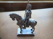 Medieval Knight On Horseback Pewter