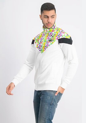 PUMA X MTV Track Jacket Multicolor Pixel Print Mens L