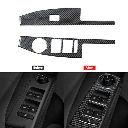 For Chevrolet Sonic 2012-2016 Carbon Fiber Front Window Lift Panel Cover Trim 2* - Bild 1 von 11