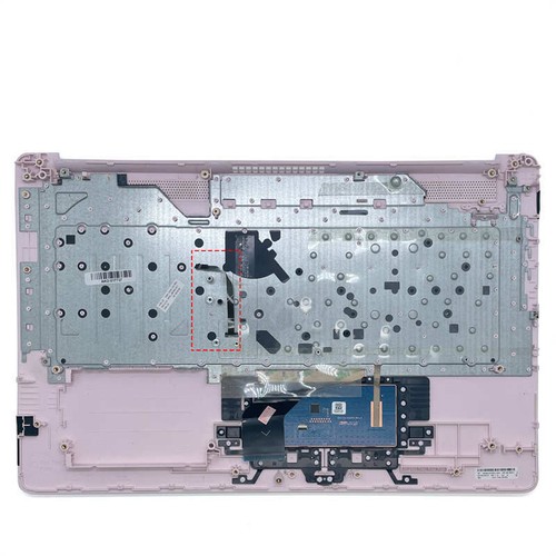 New Palmrest For HP 17BY 17-BY 17-CA Backlit Keyboard Touchpad L28089-001 Pink - Afbeelding 5 van 5