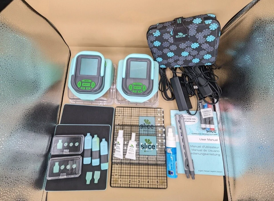 TWO Making Memories Slice Cordless Digital Design Cutters with Cards Complete! - Image 4 of 4