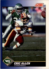B5012- 1991 Score Football Card #s 1-250 +Rookies -You Pick- 15+ FREE US SHIP
