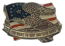 Pack of 24 Right To Keep & Bear Arms Bike Motorcycle Hat Cap Lapel Pin HP1198