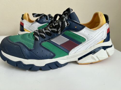 Tommy Hilfiger Torque Sneaker Men Shoe 8.5 Blue Multi Women 10 Retro - 第 1/13 張圖片