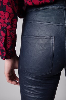 Zadig & Voltaire Phlame Leather Pants Size 40 Encre $998 New | eBay