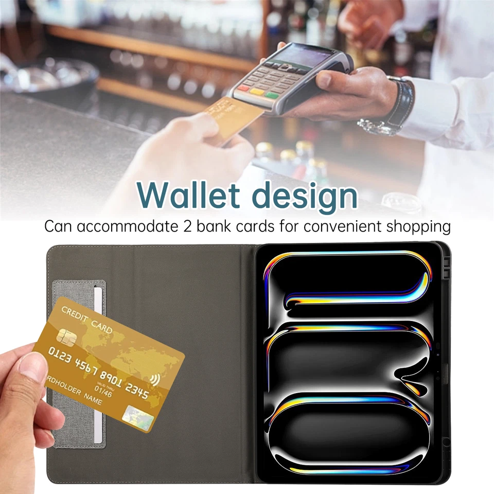 Funda delgada con soporte para tablet Samsung Galaxy Tab A 8.0 SM-T290/A9+/S9 FE+ Foto 4 de 4