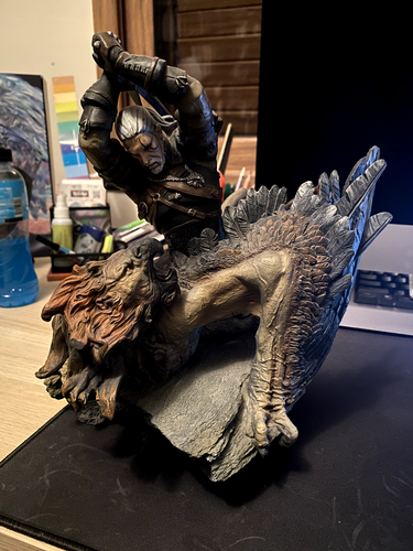 witcher wild hunt collector’s edition griffin statue