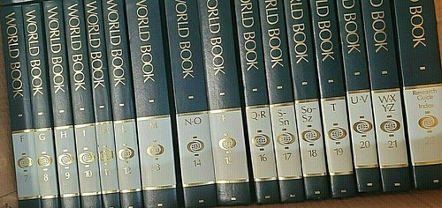 1990 REFERENCE RESEARCH GUIDE 1-24 THE WORLD BOOK ENCYCLOPEDIA DICTIONARY SET - Picture 3 of 12