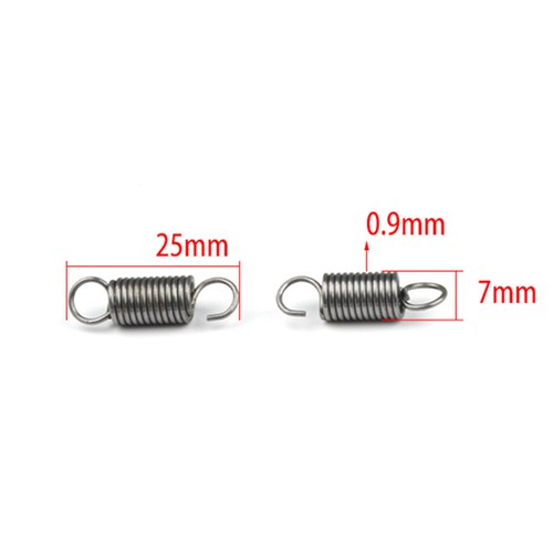 Zugfeder 0.9mm Stahldraht Variante Haken Öse Spiralfederstahl Rostschutzmetall - Picture 22 of 52