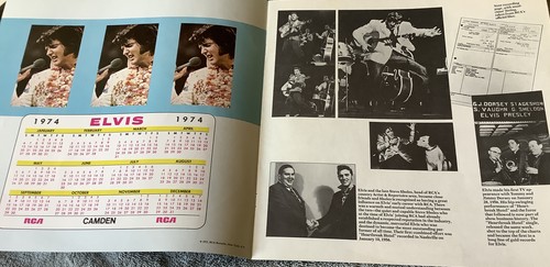 Vintage Vinyl Elvis Legendary Vol 1 1974 By RCA W/ Picture - Picture 4 of 5