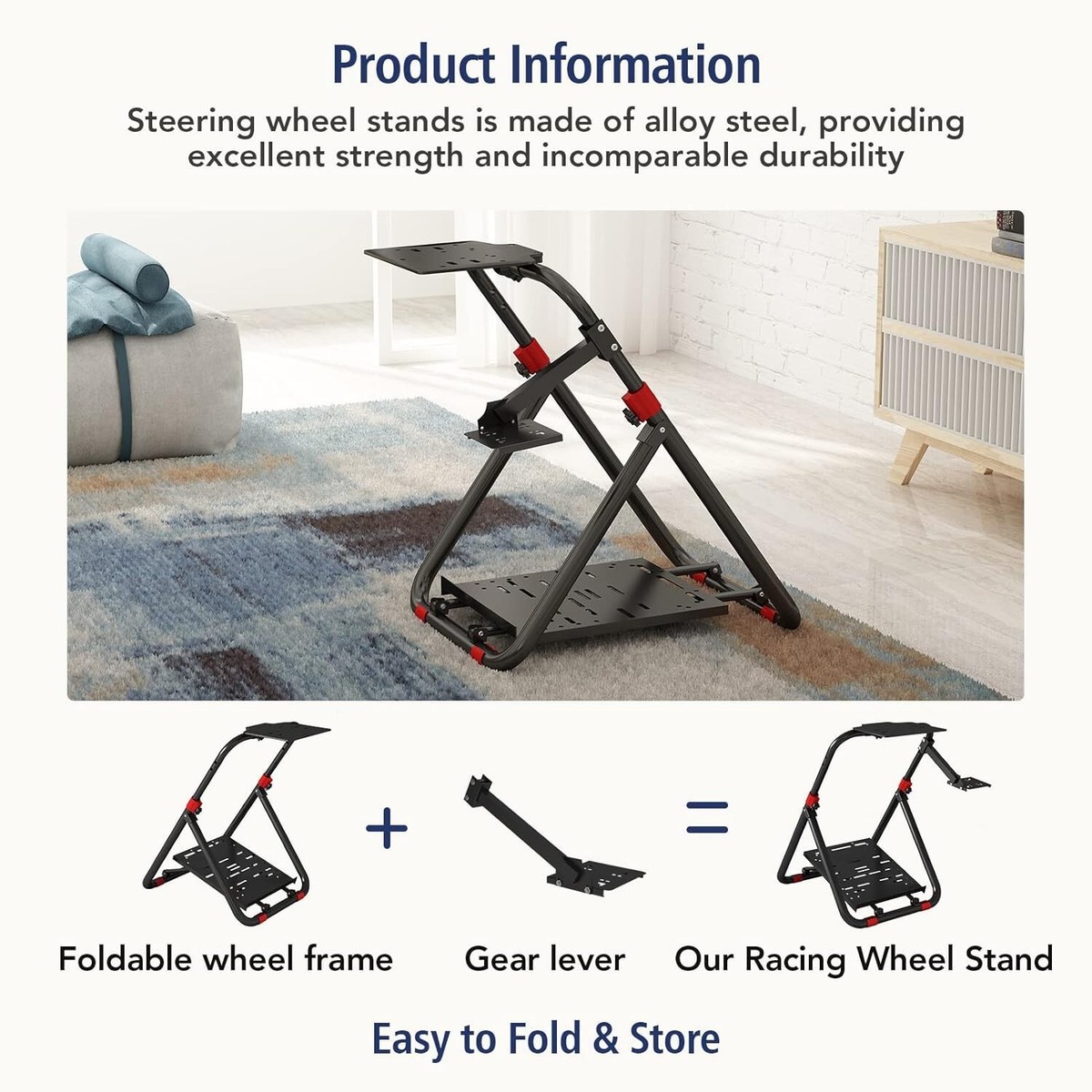 DIWANGUS Racing Wheel Stand Foldable Racing Simulator