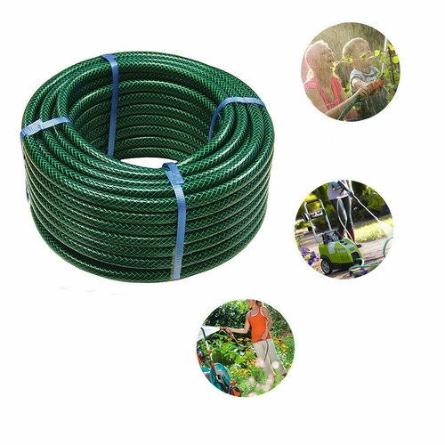 30M 50M 75M 100M Garden Hose Pipe Reinforced Braided Watering Hosepipe Reel Pvc - Picture 4 of 46