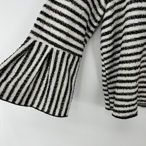 Urban Romantics Blouse Women Large Crop 3/4 Sleeve Flare Shirt Stripe Boho Core - Bild 7 von 12