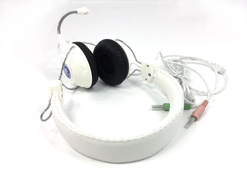 NUEVOS AURICULARES GE WHITE AUDIO GAMING COMPUTADOR LIMPIO PROBADO FUNCIONA Foto 2 de 4