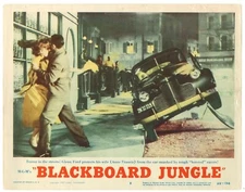 GLENN FORD ANNE FRANCIS BLACKBOARD JUNGLE 1955 ORIG 11X14 LOBBY CARD  LC3871
