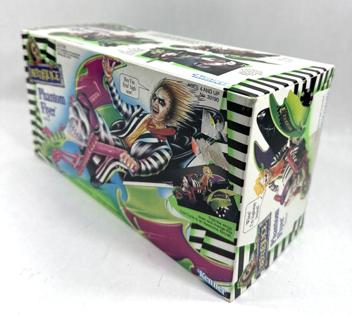 Vintage Beetlejuice Phantom Flyer Toy Motorcycle New In Box Beetlegeuse RARE - Picture 3 of 10