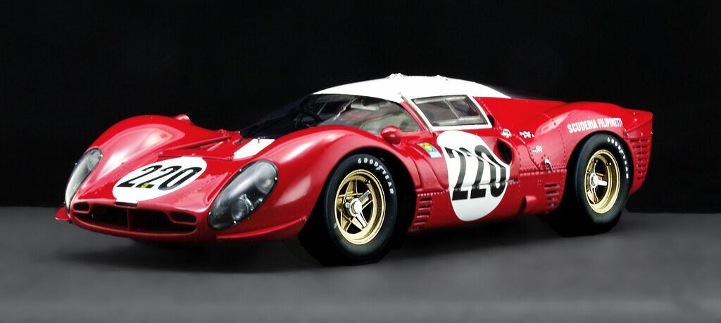 Ferrari Race Car Le Man Racing Racer1960s Custom Built Metal Body1:18SCALE MODEL