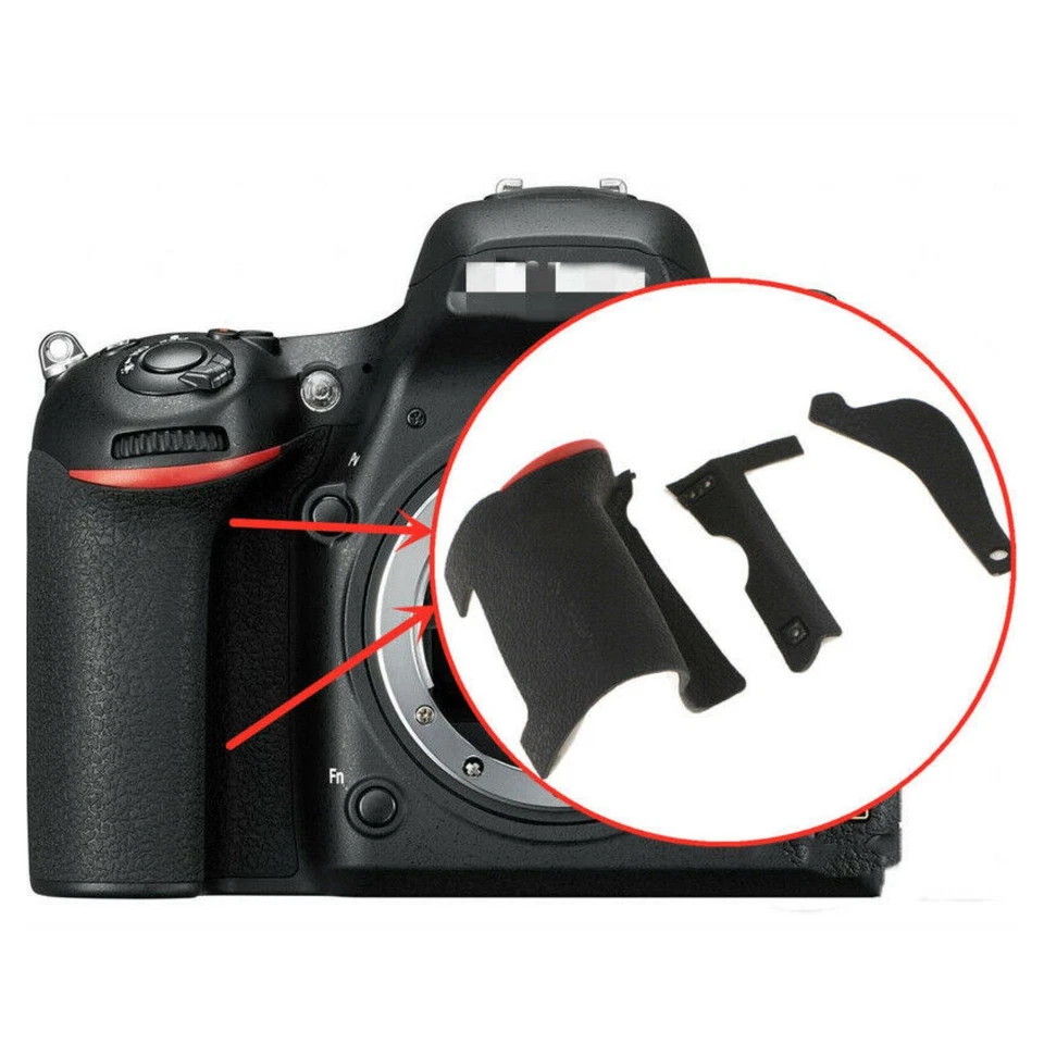 Piezas de cámara empuñadura trasera pulgar cubierta de goma repuesto para cámara Nikon D750 DSLR Foto 2 de 4