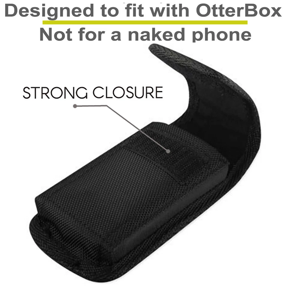 Funda de teléfono de transporte con clip para cinturón funda con bucle para caber con Otterbox Defender Foto 2 de 4