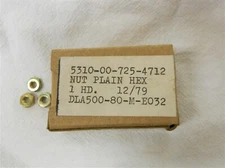 Size 8-32 Cadmium Steel Plain Hexagon Nuts NAS671-8  Box of 100