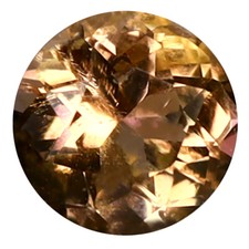 0.67 ct Impressive Round Cut 6 x 6 mm Unheated / Untreated Yellow Tanzanite