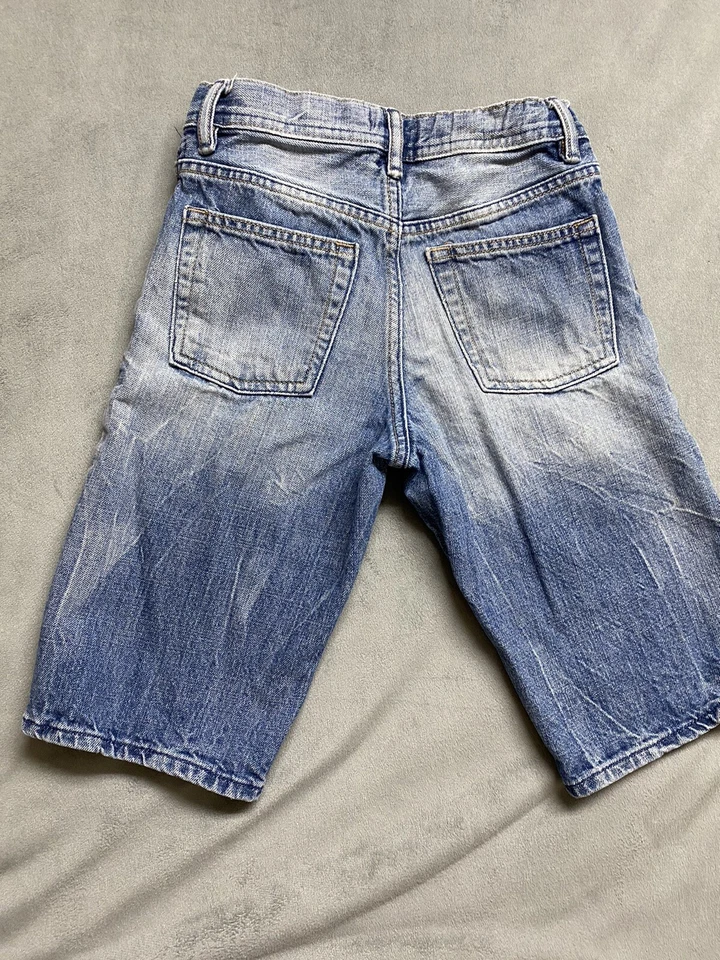 Pantalones Cortos Vaqueros Enrollables Gap Niños Talla 10 Regular Lavado Mediano Azul Escuela Foto 3 de 4