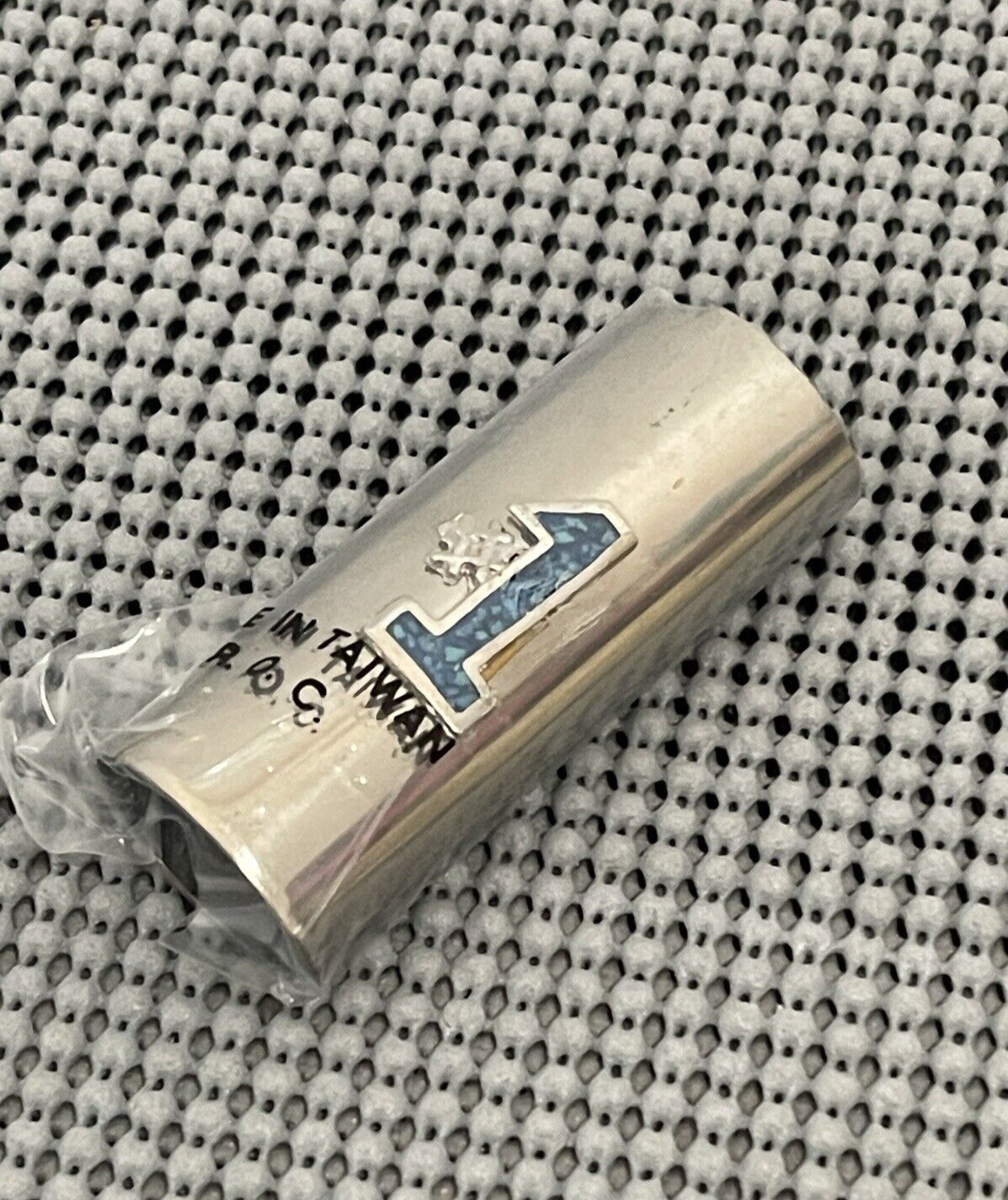 Cover Turquoise Number One Tin Silver Color Fits Bic Nos