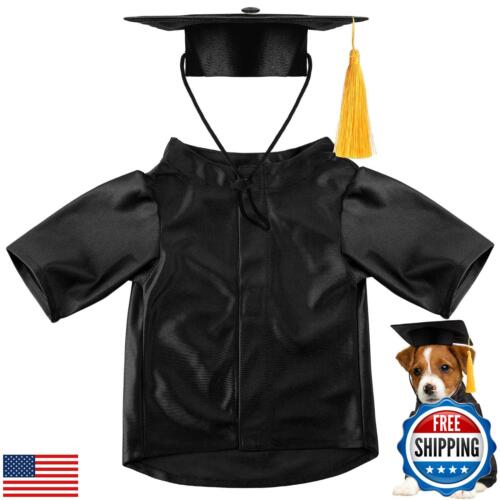Bunnycool Dog Graduation Cap and Gown 2025 Washable Pet Graduation Costume fo