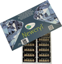 Newcryl Upper Anterior Mould A25 1 x 6 33  Two-Layer False Teeth Multi-Shade