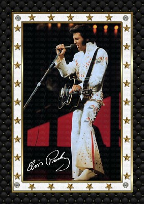 ELVIS PRESLEY - Aloha -  SIGNED ORIGINAL A4 PHOTO PRINT MEMORABILIA