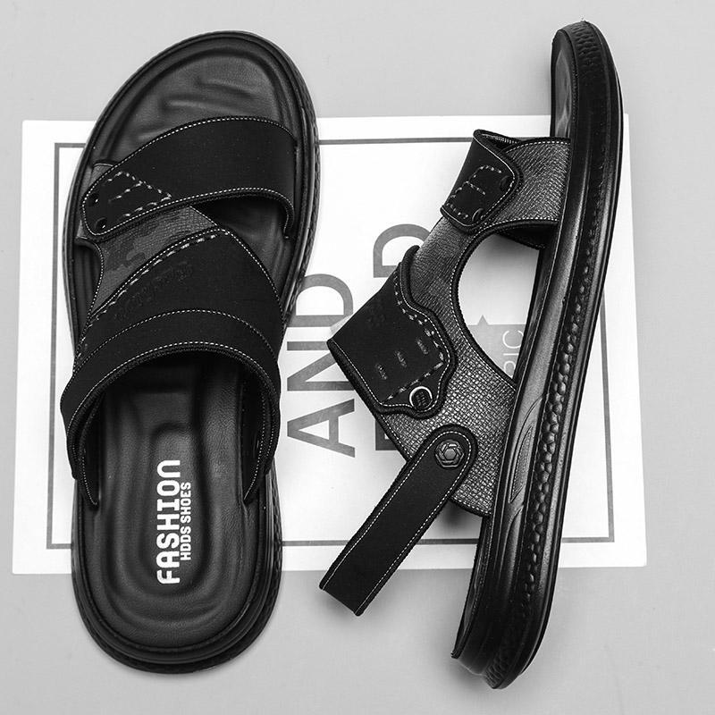 SAOLA Sandali casual da uomo estivi neri casual scarpe vuote moda sport da spiaggia