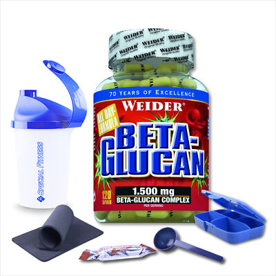228,4 /Kg Weider Beta Glucan Dose 120 Kapseln + BONUS