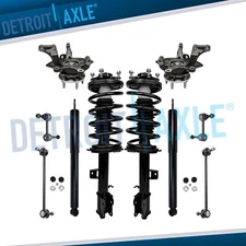 Front Steering Knuckle Hub Strut Rear Shock for 2009-2012 Escape Mariner Tribute