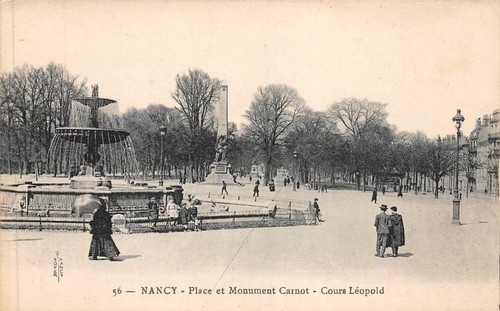 Carte Postale Ancienne Nancy 54 - Place Du Marché En Noir Et Blanc