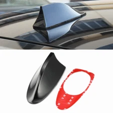 GlossyBlack Shark Fin Antenna Cover Car Trim Signal Radio AM/FM Aerial Universal
