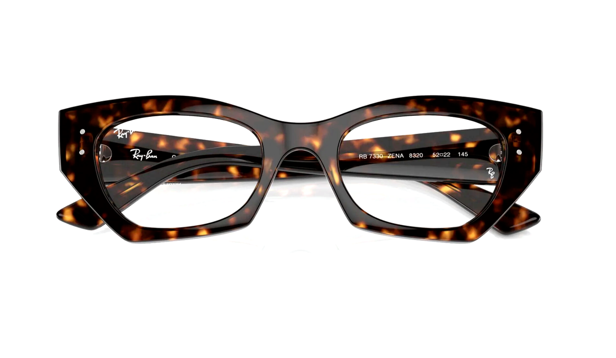 New RAY-BAN Eyeglasses RB 7330 ZENA 8320 52-22 145 Dark Havana