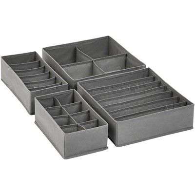 Amazonbasics Grey Dresser Drawer Storage Organizer For