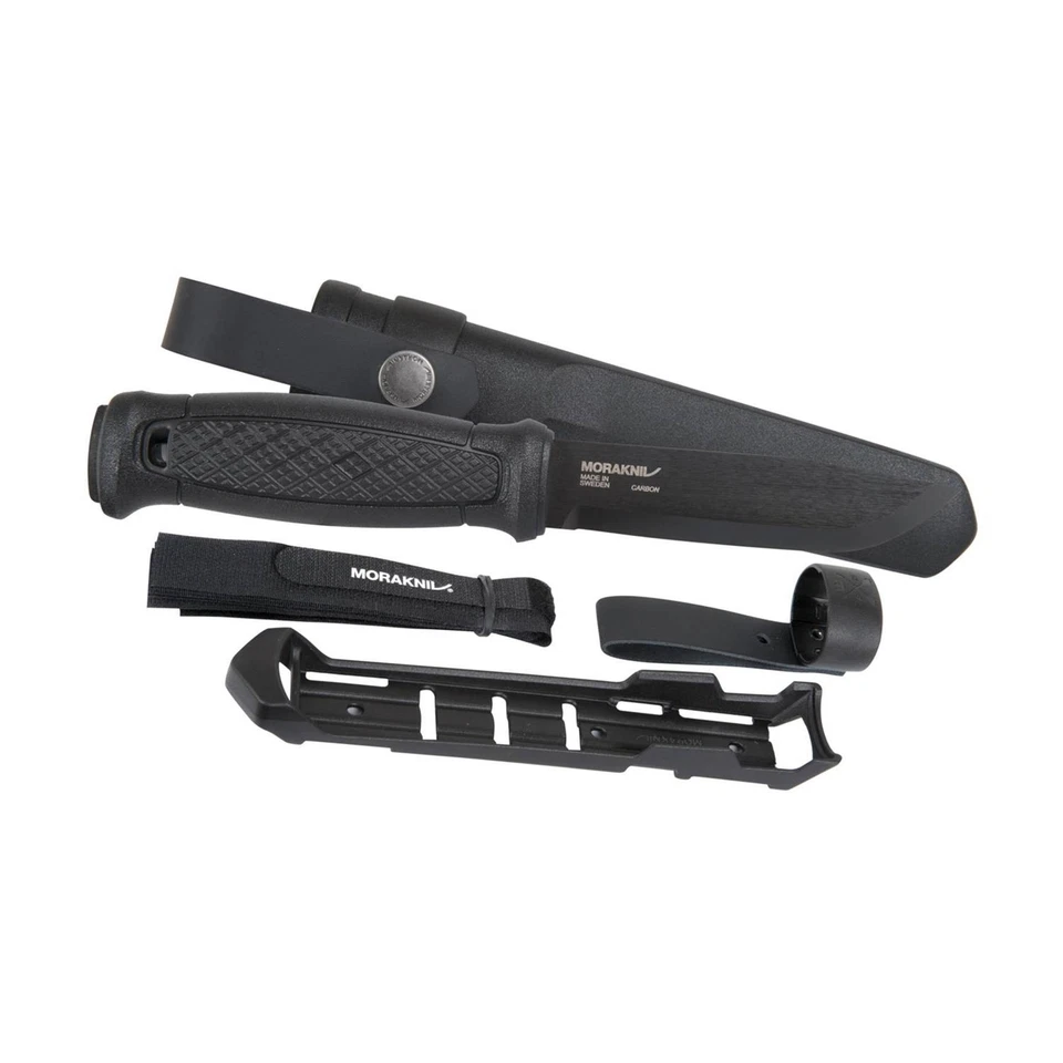 MORAKNIV Garberg black C Bushcraft knife multi-mount carbo steel fixed blade - Image 3 of 4