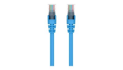 Belkin A3L791-06-BLU 6Ft CAT5e RJ45 UTP Molded Ethernet Network Cable Blue