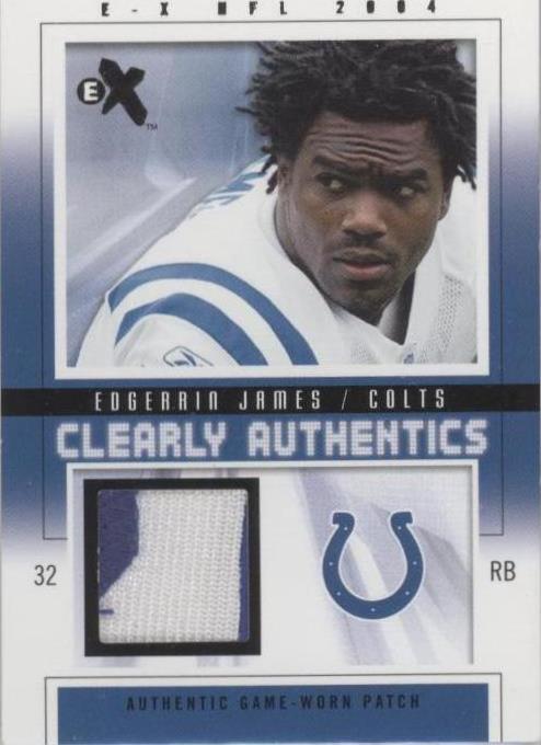 2004 Fleer E-X Edgerrin James #CA-EJ - 1 of 2