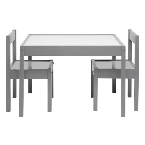 Your Zone Child 3-Piece Table and Chairs Set, in Grey Age Group 1 to 5 Years Old - Picture 4 of 17