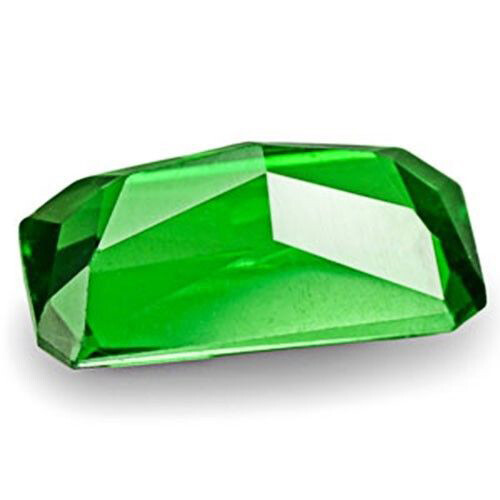 Granate Tsavorite Kenia 0,48 quilates natural sin tratar cromo profundo verde octogonal - Imagen 2 de 2