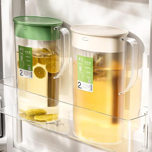 Refrigerator Juice Pitcher, 1/2L Capacity Plastic Cold Water Kettle~