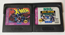 Sega Game Gear Lot of 2 - X-Men & NHL - BOcx29